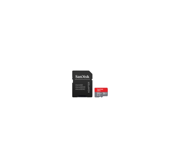 SANDISK Ultra microSDXC 512GB + SD Adapter 150MB/s A1 Class 10 UHS-I