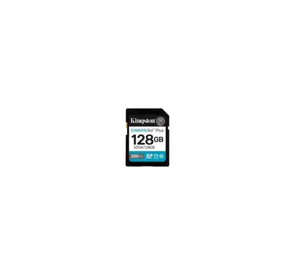 KINGSTON 128GB SDXC Canvas Go Plus Gen4 200MB/s C10 UHS-I U3 V30