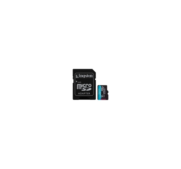 Kingston 256GB microSDXC Canvas Go Plus Gen4 200MB/s A2 U3 V30 Card + Adapter
