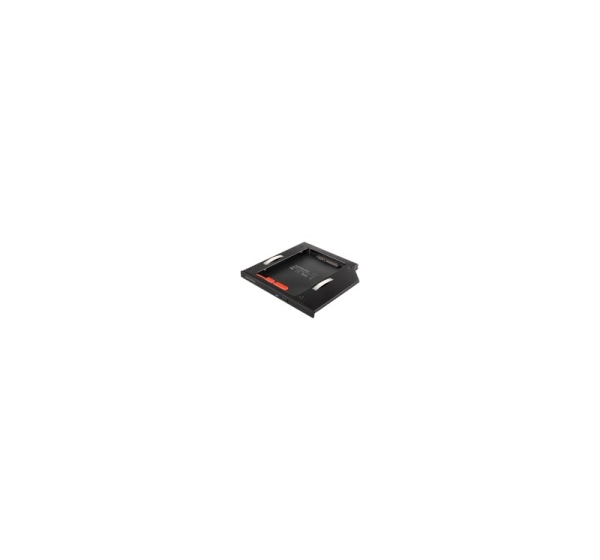 AXAGON RSS-CD09 2.5'' SSD/HDD caddy into DVD slot, 9.5 mm, LED, ALU