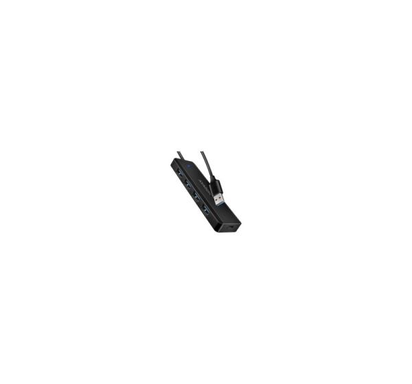 AXAGON HUE-C1A 4x USB3.2 Gen 1 Travel hub, USB-C power IN, w. 20cm Type-A cable