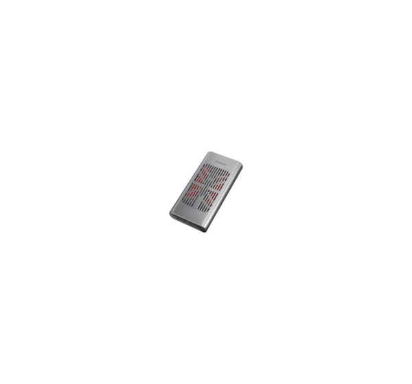 EEM2-20GD USB-C 20Gbps Dual M.2 NVMe SSD CLONE MASTER Enclosure. External USB-C 20Gbps metal box for two M.2 NVMe SSD disks with cloning functionality.
