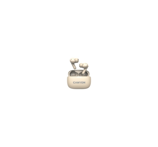 CANYON headset OnGo TWS-10 ANC+ENC Beige