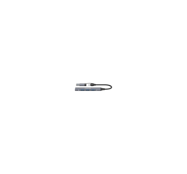 CANYON hub DS-02 4in1 USB-A/C Grey