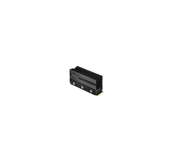 Axagon Passive aluminum heatsink for single-sided and double-sided M.2 SSD disks, size 2280, height 36 mm.