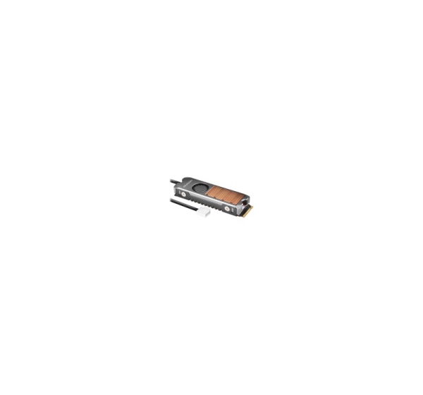 AXAGON CLR-M2FAN active fan - M.2 SSD, 80mm SSD, copper body, silicone thermal pads, height 13mm