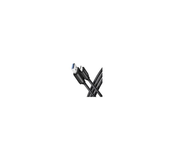 Axagon Data and charging USB 3.2 Gen 1 cable lengh 1 m. 3A. Black braided.