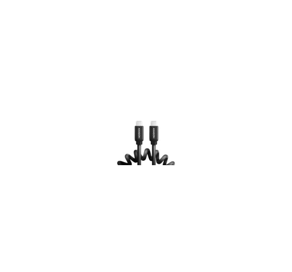 Axagon Data and charging USB 2.0 cable 1.1 m long. PD 60W, 3A. Black twisted.