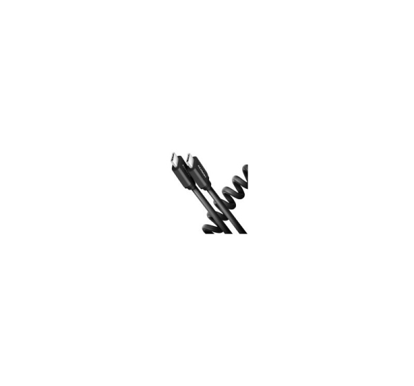 Axagon Data and charging USB 2.0 cable lengh 0.6 m. PD 60W, 3A. Black twisted.