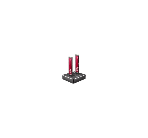 AXAGON ADSA-M2C DUAL NVMe CLONE MASTER DOCK SuperSpeed USB-C 10 Gbps docking station