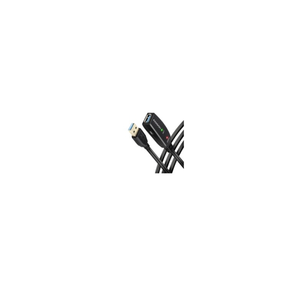 Axagon Active extension USB 3.2 Gen 1 A-M > A-F cable, 5 m long. Power supply option.
