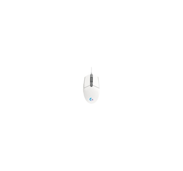 LOGITECH G102 LIGHTSYNC Corded Gaming Mouse - WHITE - USB - EER