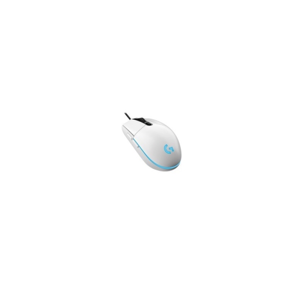 LOGITECH G203 LIGHTSYNC Corded Gaming Mouse - WHITE - USB