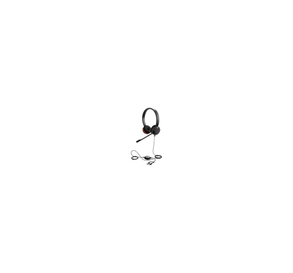 JABRA Evolve 20 SE, Stereo MS, USB C/A adapter, Leather
