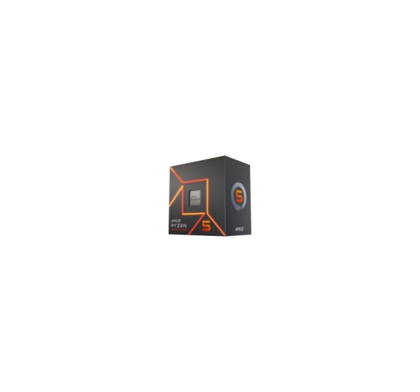 AMD CPU Desktop Ryzen 5 6C/12T 7600 (5.2GHz Max, 38MB,65W,AM5) box, with Radeon Graphics and Wraith Stealth Cooler