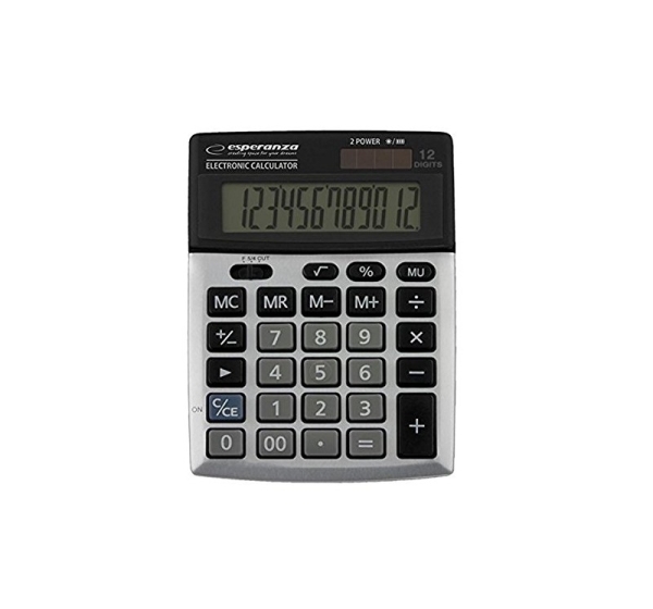 Esperanza ECL102 Kalkulātors, 12 zīmju ekrāns