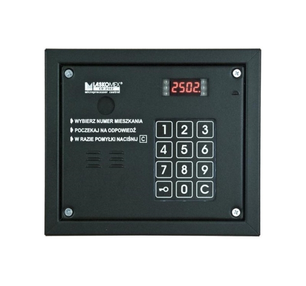 Laskomex CP-2503R black Audio panel with RFID key reader