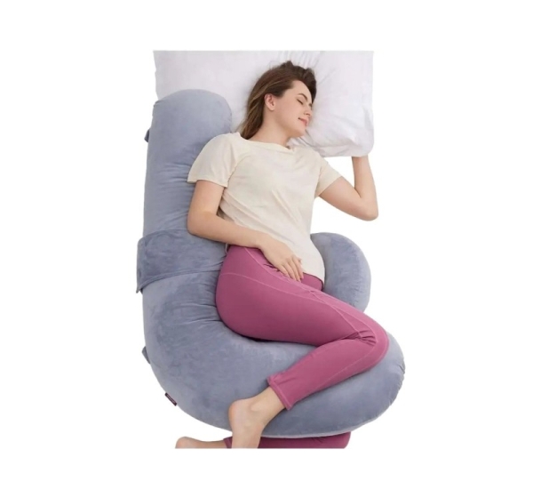 Momcozy PP007 Pregnancy pillow F-shaped Gray