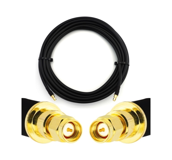 SMA Male to SMA Male 7m Flexible Coaxial Cable — LMR400 UF UltraFlex equivalent