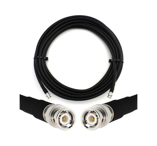 BNC Male to BNC Male 25m Flexible Coaxial Cable — LMR400 UF UltraFlex equivalent