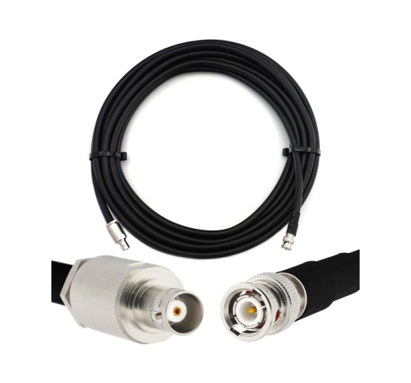 BNC Male to BNC Female 3m Flexible Coaxial Cable — LMR400 UF UltraFlex equivalent