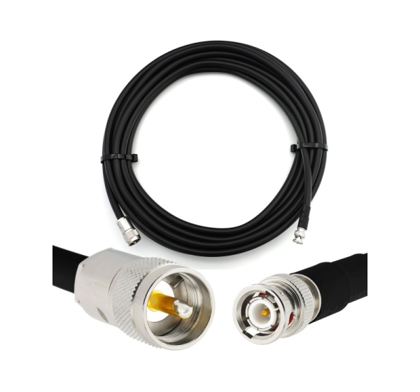 BNC Male to PL259 2m UHF CB Flexible Coaxial Cable — LMR400 UF UltraFlex equivalent