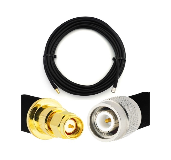 TNC Male to SMA Male 30m Flexible Coaxial Cable — LMR400 UF UltraFlex equivalent