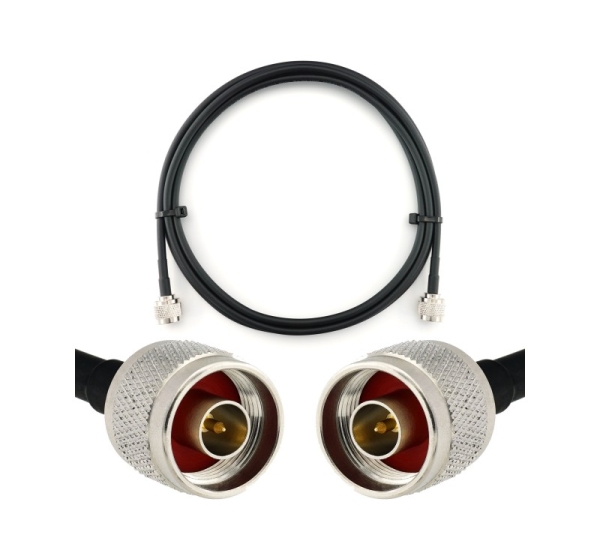 N Male to N Male 2m Coaxial Cable — HF240 (LMR240 equivalent)