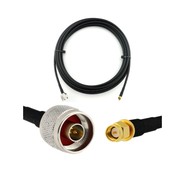 SMA Male to N Male 7m Coaxial Cable — HF240 (LMR240 equivalent)