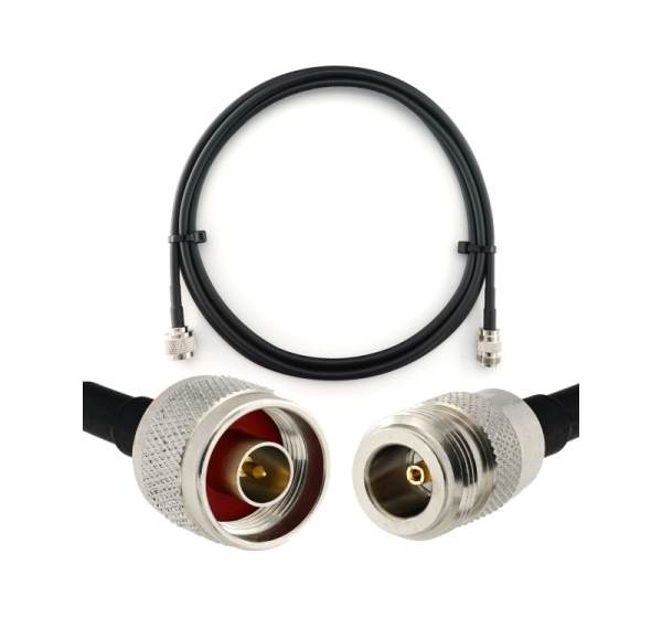 N Male to N Female 3m Coaxial Cable — HF240 (LMR240 equivalent)