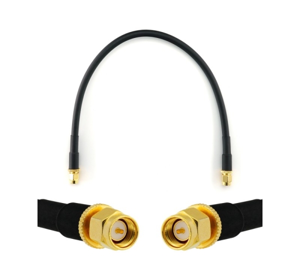 SMA Male to SMA Male 30cm Coaxial Cable — HF240 (LMR240 equivalent)