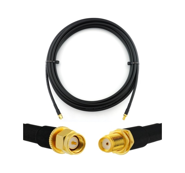 SMA Male to SMA Female 7m Coaxial Cable — HF240 (LMR240 equivalent)