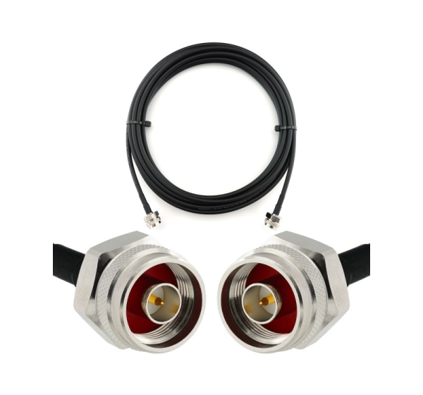 N Male to N Male Hex 12m Coaxial Cable — HF240 (LMR240 equivalent)