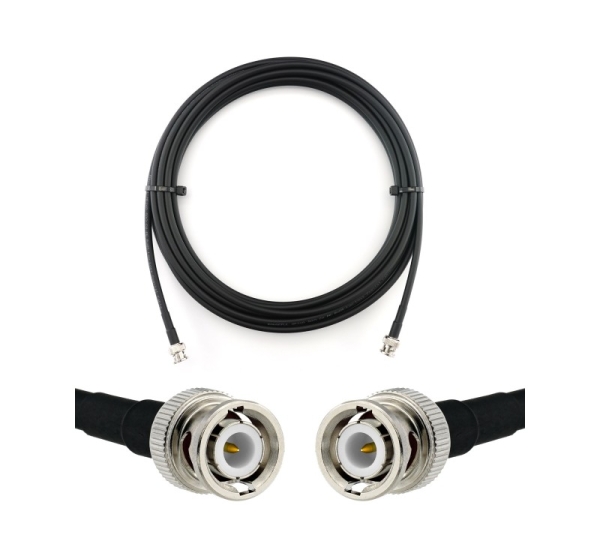 BNC Male to BNC Male 5m Coaxial Cable — HF240 (LMR240 equivalent)