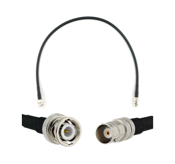 BNC Male to BNC Female 50cm Coaxial Cable — HF240 (LMR240 equivalent)