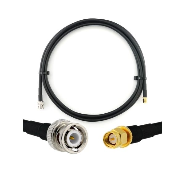 BNC Male to SMA Male 2m Coaxial Cable — HF240 (LMR240 equivalent)