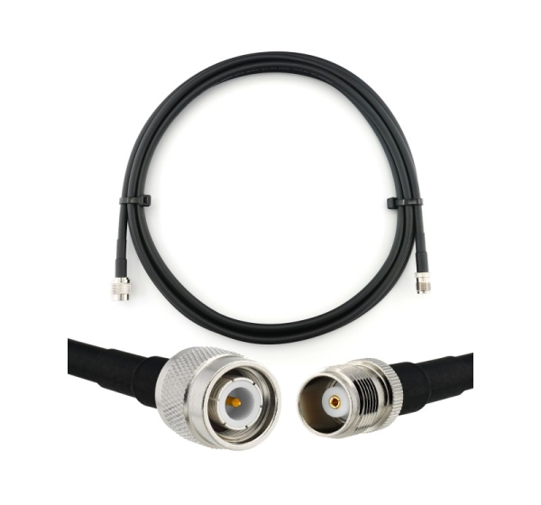 TNC Male to TNC Female 1m Coaxial Cable — HF240 (LMR240 equivalent)