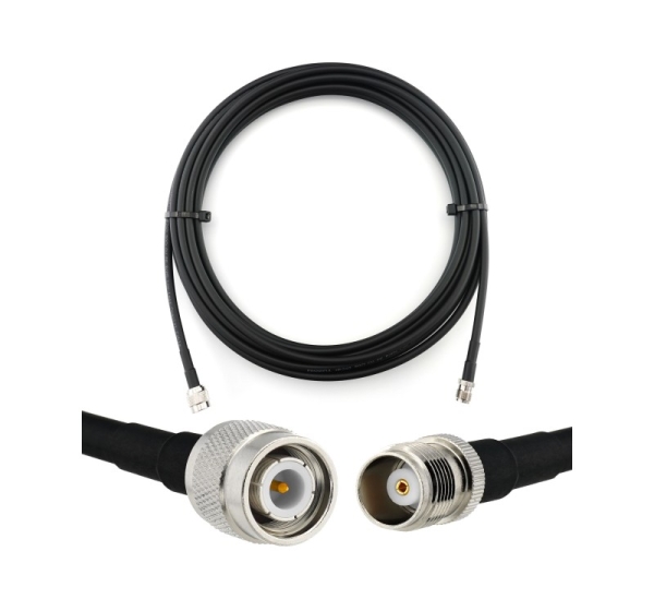 TNC Male to TNC Female 10m Coaxial Cable — HF240 (LMR240 equivalent)