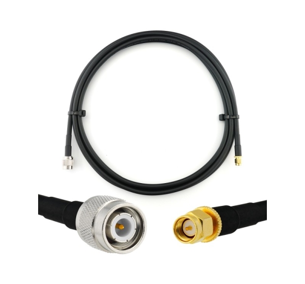 TNC Male to SMA Male 1m Coaxial Cable — HF240 (LMR240 equivalent)