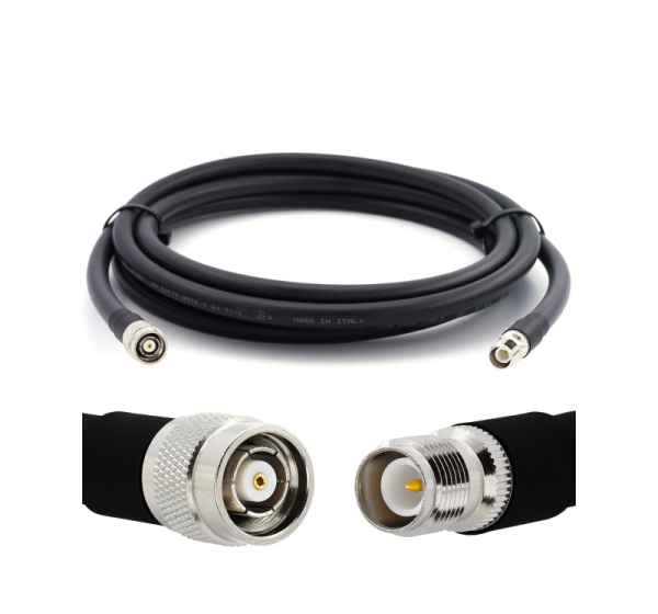 RP-TNC Male to RP-TNC Female 30m Flexible Coaxial Cable — LMR400 UF UltraFlex equivalent