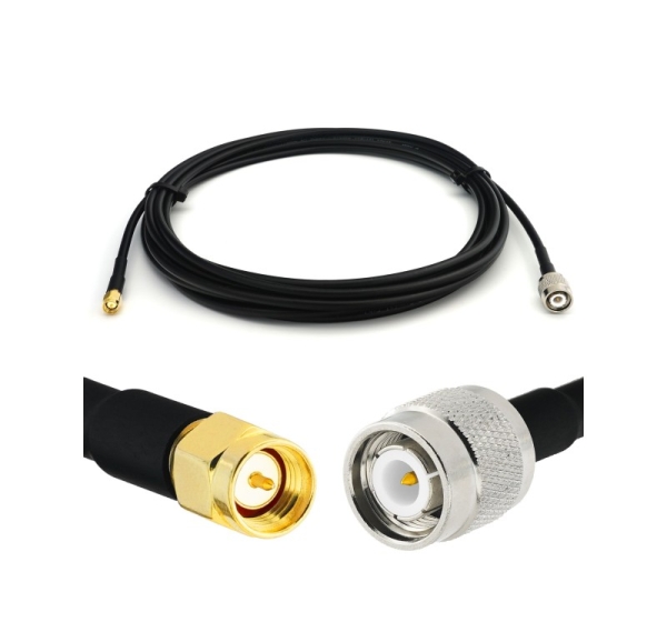 TNC Male to SMA Male 10m RG58/U Coaxial Cable