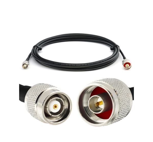 RP-TNC Male to N Male 3m RG58/U Coaxial Cable