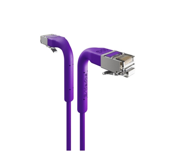 Broadbe Slim Patch Cable 10G Purple 0.1m