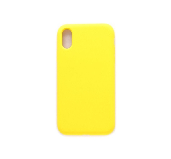 Evelatus Apple iPhone Xs Premium Soft Touch Silicone Case Light Yellow