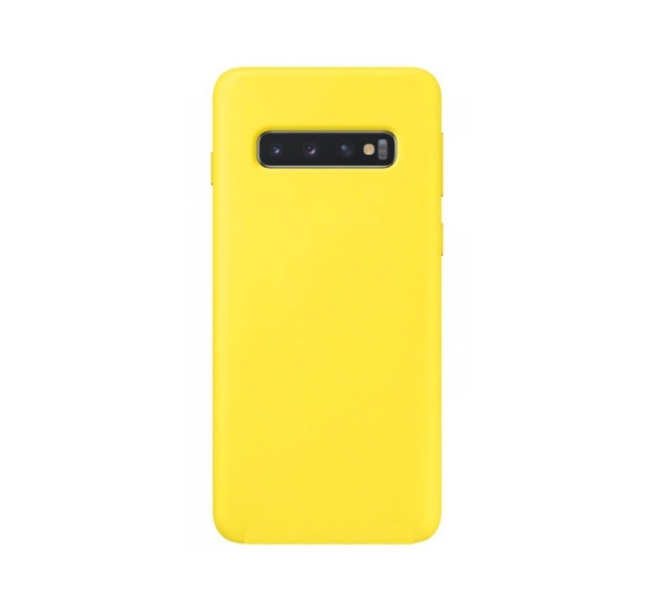 Evelatus Samsung Galaxy S10e Premium Soft Touch Silicone Case Light Yellow