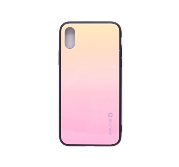 Evelatus Apple iPhone X/Xs Gradient Glass Case 1 Mild Melon