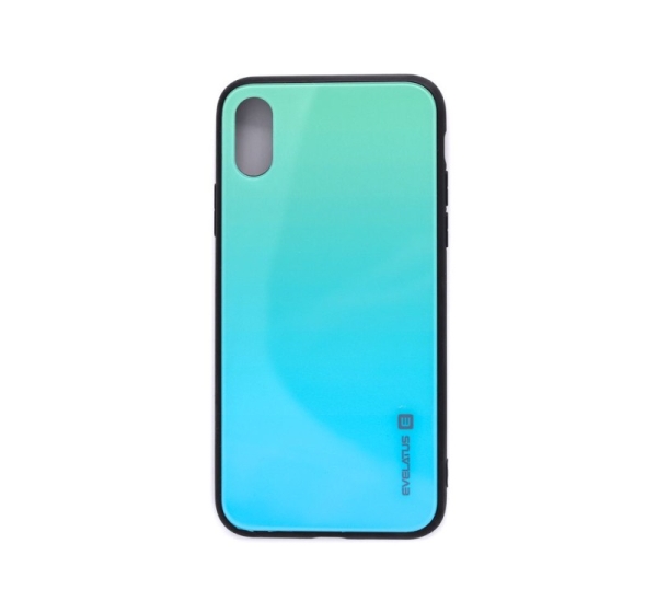 Evelatus Apple iPhone X/Xs Gradient Glass Case 6 Lagoon