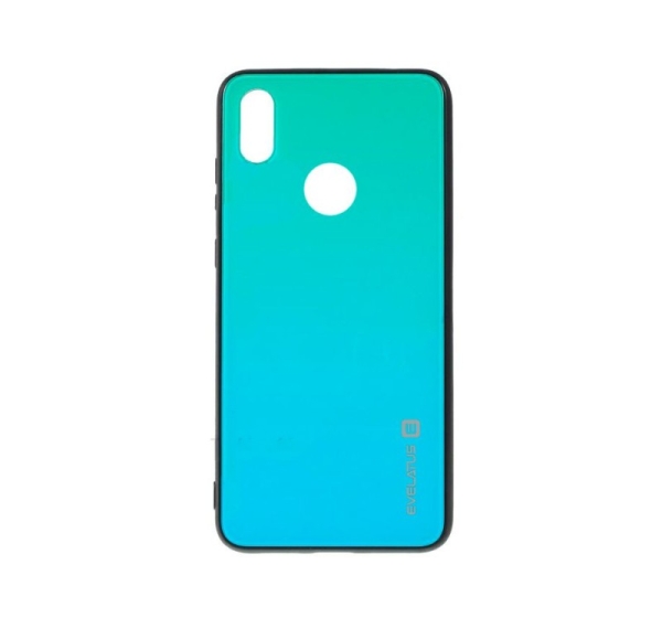Evelatus Huawei Y7 2019 Gradient Glass Case 6 Lagoon