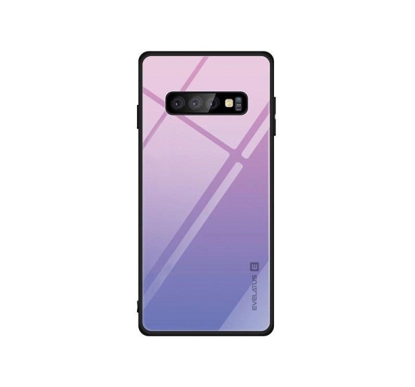 Evelatus Samsung Galaxy J6 2018 Gradient Glass Case 2 Bubble Gum