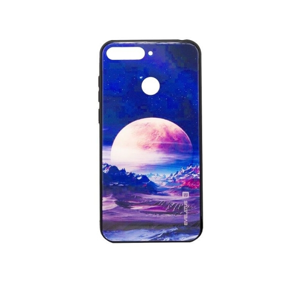 Evelatus Huawei Y6 2018 Picture Glass Case Valley Moon